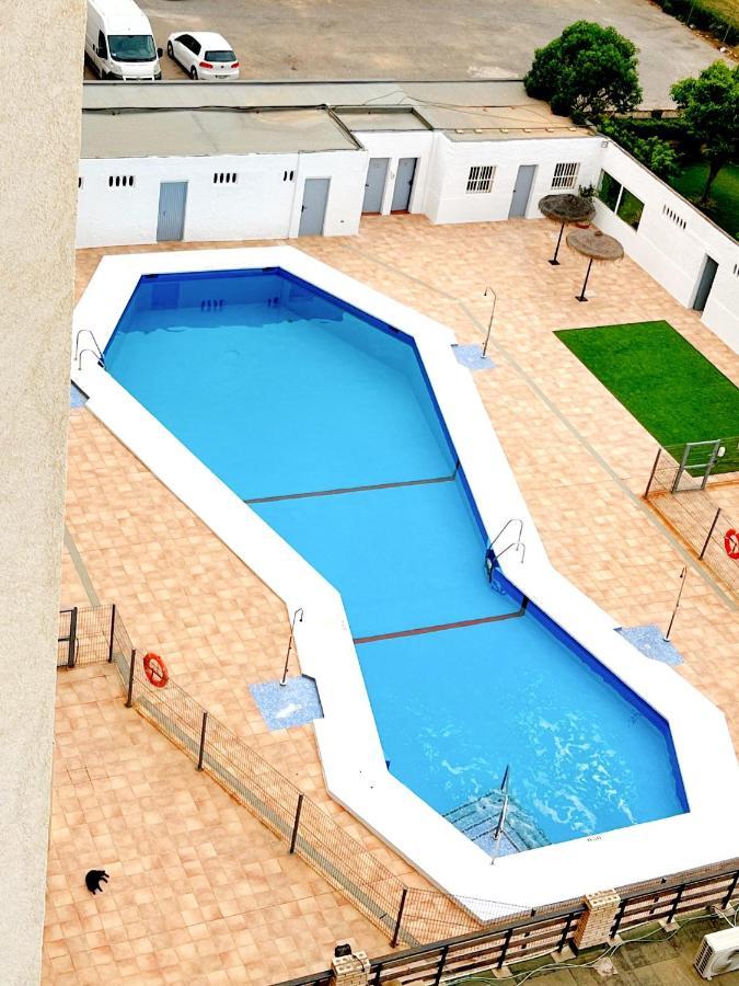 Apartamento Roquetas De Mar Urbanizacion, 2 Dormitorios, Gran Terraza Con Vista Al Mar, Wi-Fi, Parking Y Piscina Luaran gambar